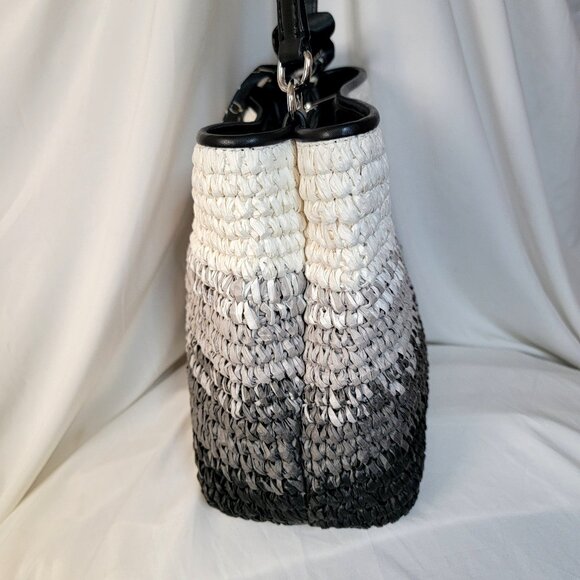 Michael Kors Pratt Medium Ombré Straw Shoulder Bag, NWT,Retails $448, W/Dust Bag - Picture 6 of 9